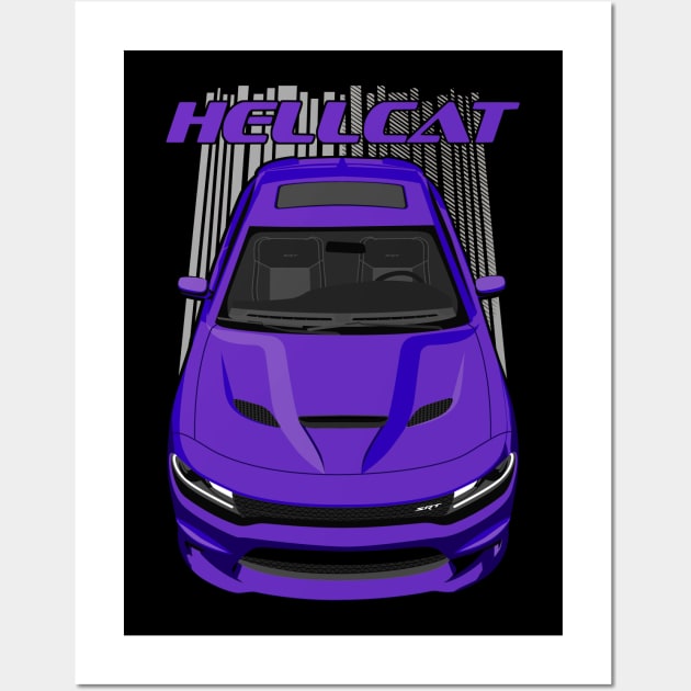 Charger Hellcat - Purple Wall Art by V8social